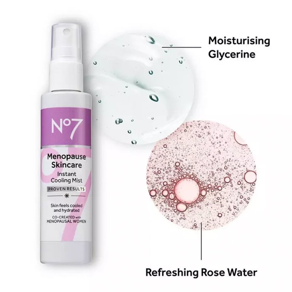 Set of 2 NO7 Menopause Skincare Instant Cooling & Hydrating Mist Spray NEW 3.3oz - Picture 8 of 10